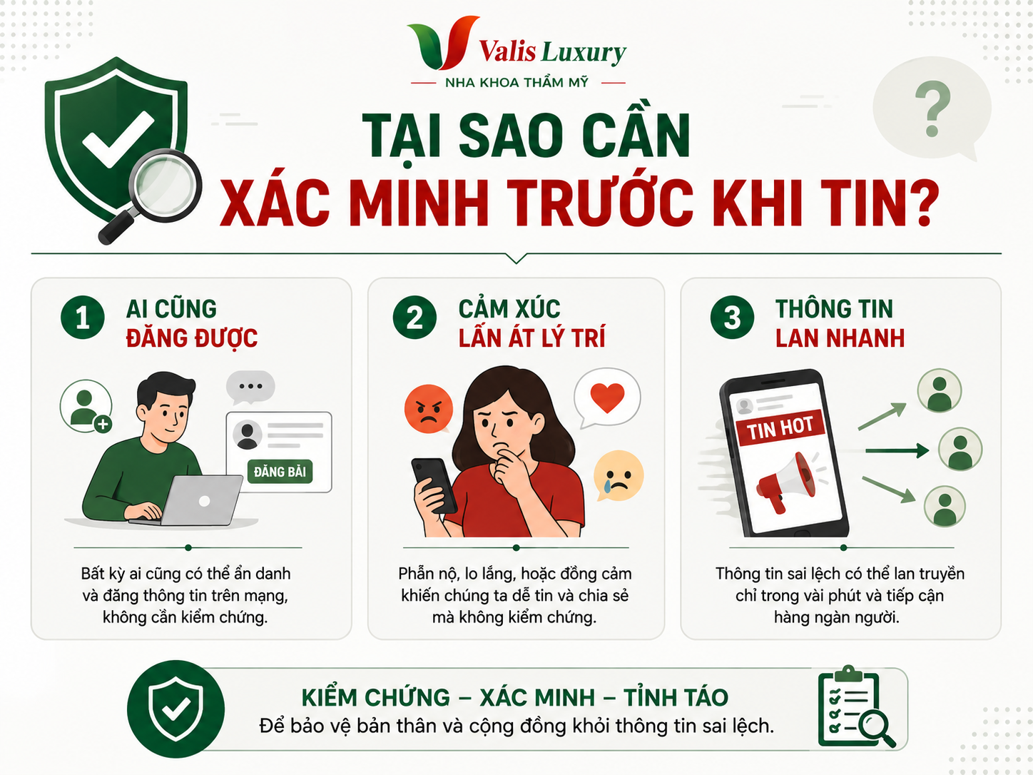 Tại sao cần xác minh thông tin trước khi tin