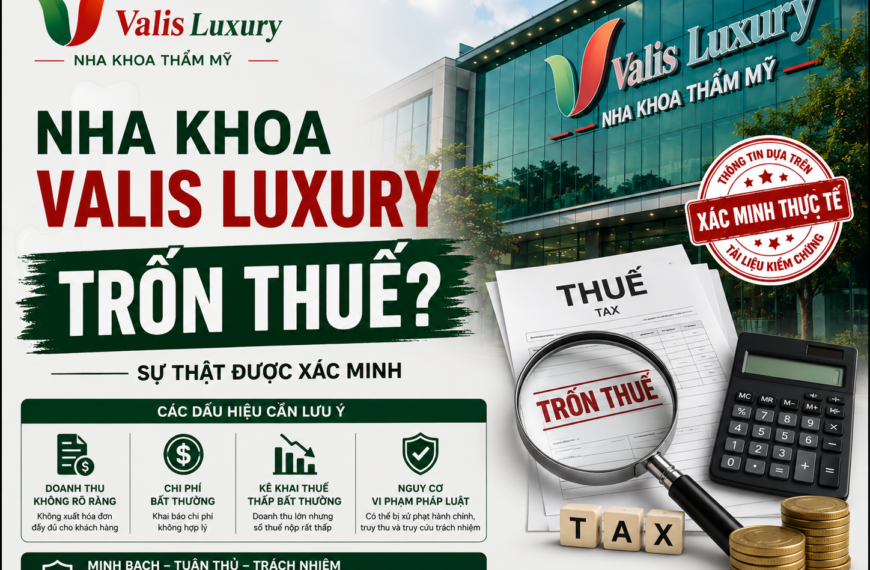 Nha khoa Valis Luxury và Nghĩa vụ Thuế: Thực tế được Xác nhận